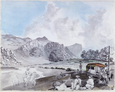 In Indien, auf dem Marsch von Samuel Davis